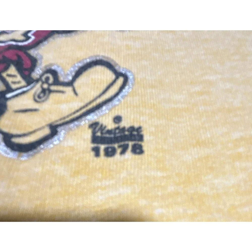 Iowa State Cyclones: Girls Long Sleeve Shirt Yellow/Red Stripes: Size L